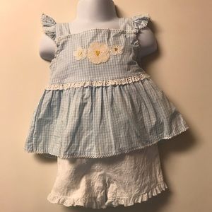 Little Me 2 Pc TOP & Short Set NWT